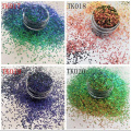 Color Shifting Glitter Cambiar color desde diferentes ángulos Camaleón Brillo para Navidad Toya de arte de uñas cosméticas Artesanías de estudiantes